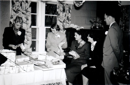 Donnald Dale and Frances Hodges Hawn Wedding November 20th 1953 at Recreation Room of Borgardus Treilaer PArl Parks known as Bel-bo