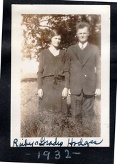 Ruby and Grady Hodges 1932