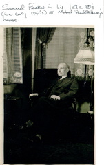 Samuel Feakes in his Late 80s (1940) at Mabke Pendlebury's house