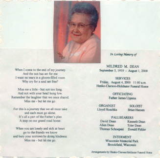 mildred_dean_funerary_program