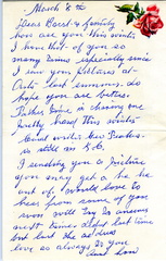 Letter written Naming LaVina Austin as a Niece of George Calvin 